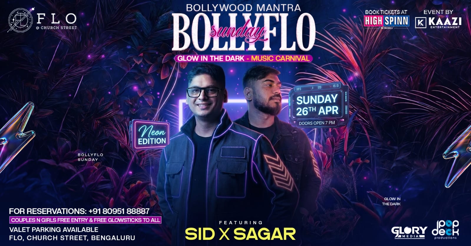 SUNDAY GLOW BOLLYWOOD PARTY AT FLO CLUB