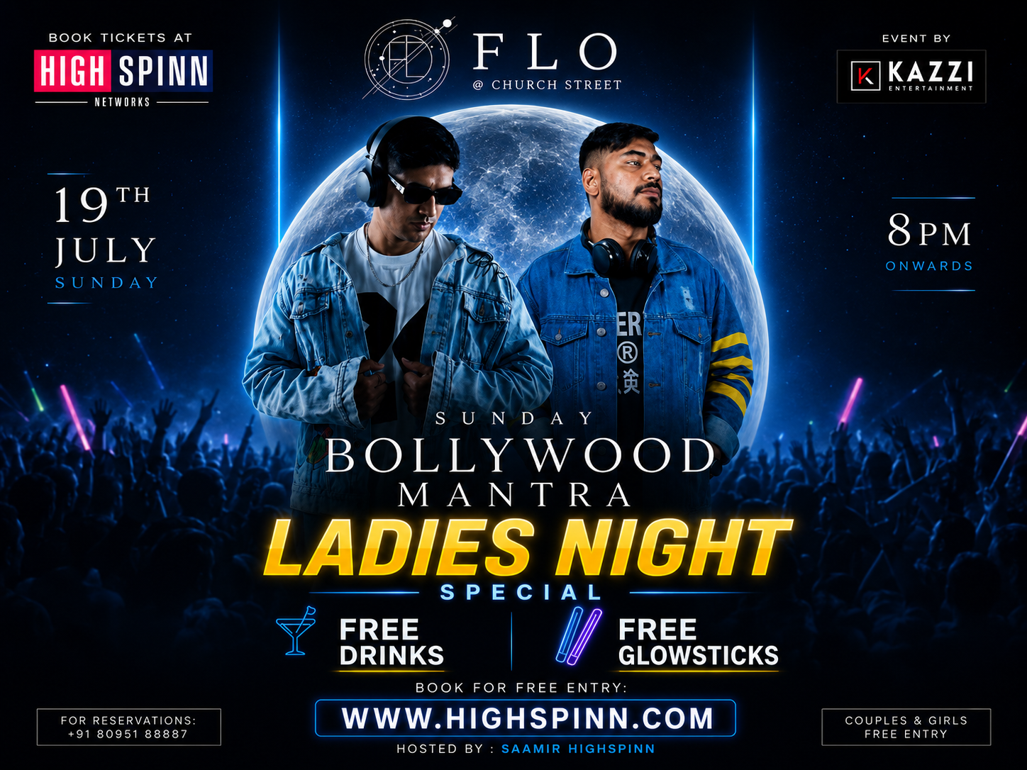 SUNDAY BOLLYWOOD LADIES NIGHT AT FLO CHURCH STREET 