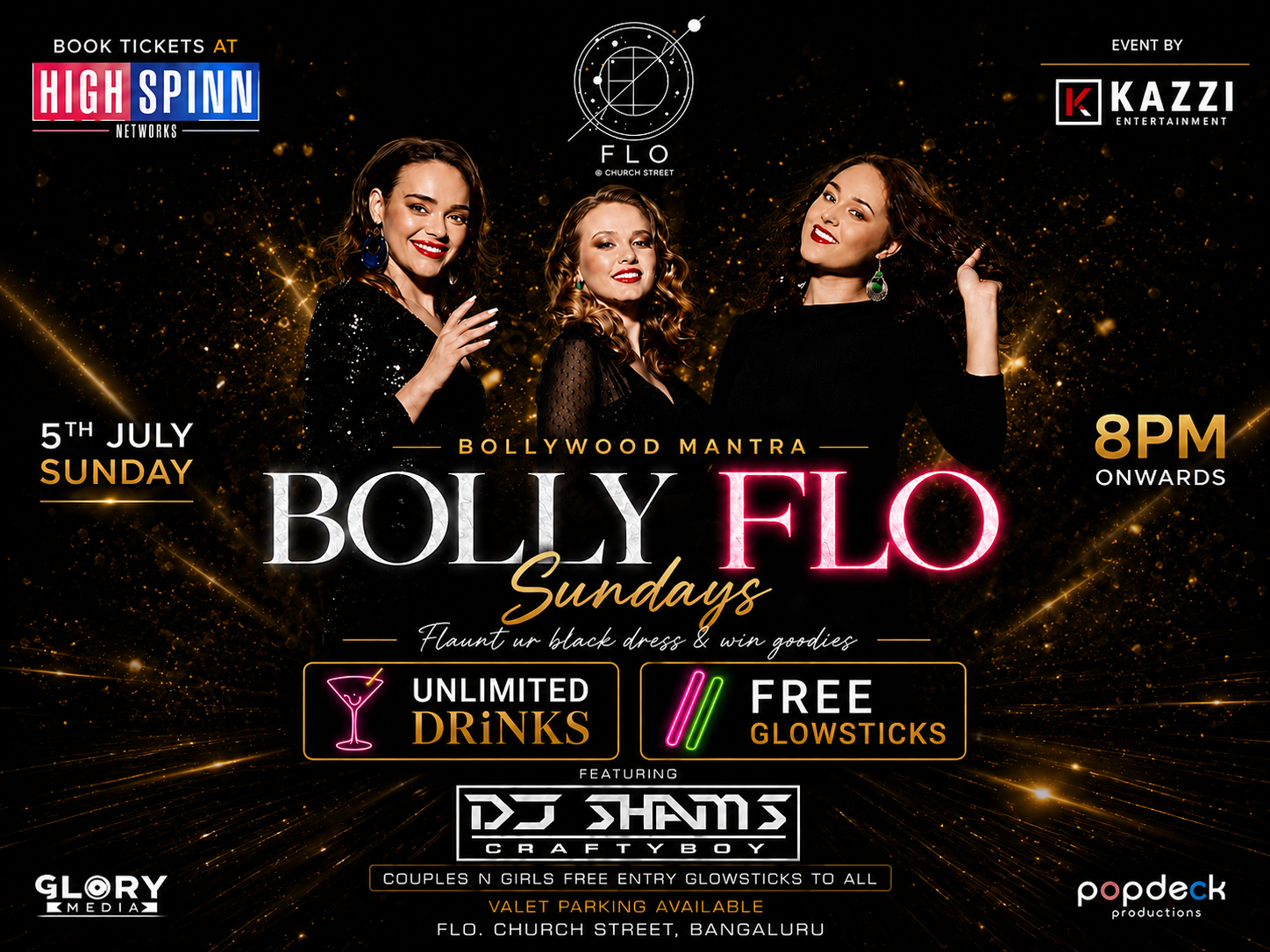 SUNDAY BOLLYWOOD MANTRA LADIES NYT AT FLO CHURCH STREET 