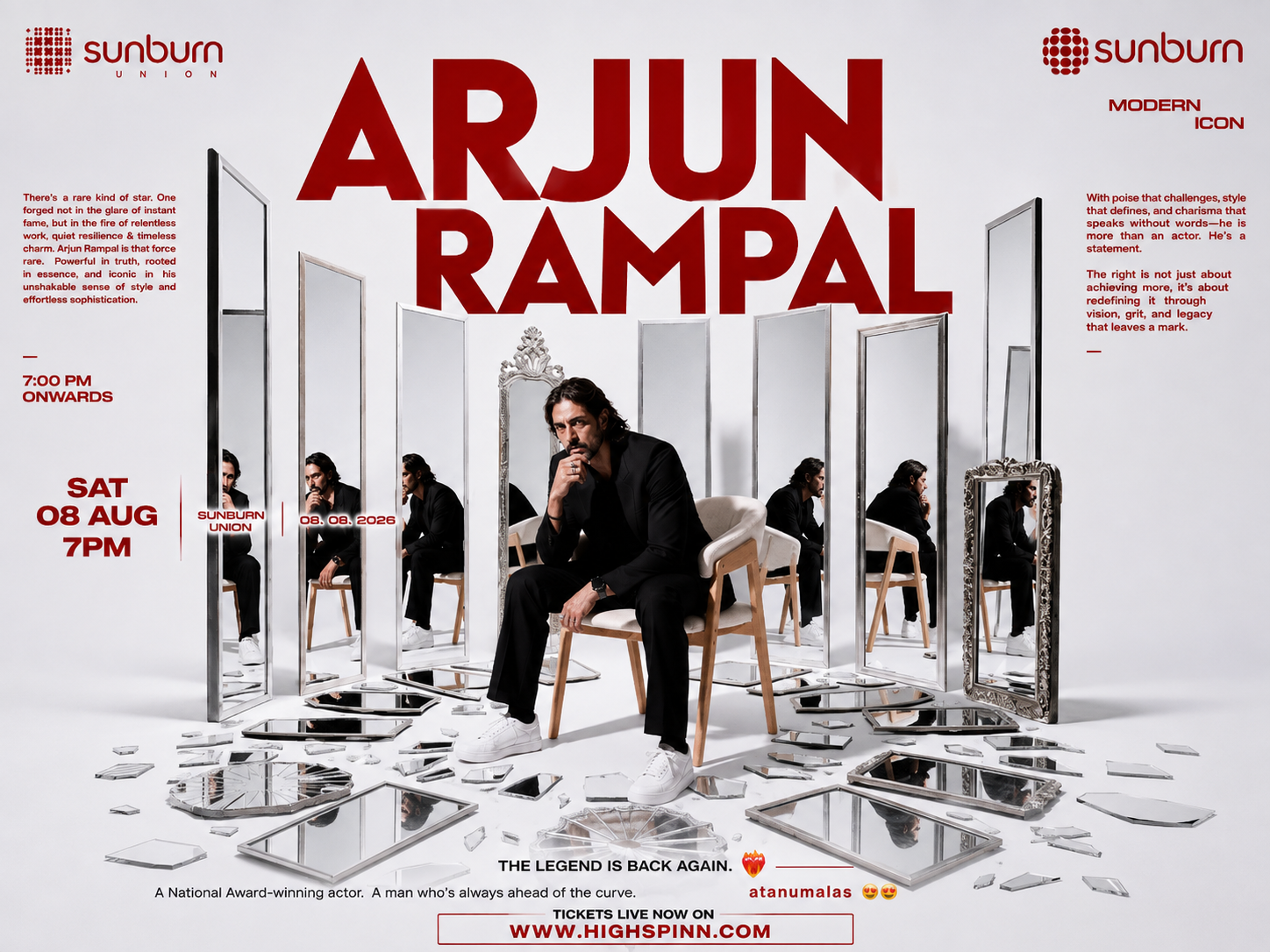 SATURDAY ARJUN RAMPAL LIVE AT SUNBURN UNION 