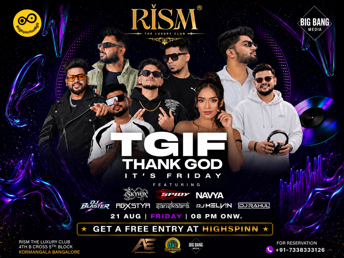 FRIDAY NIGHT AT RISM CLUB KORMANGALA