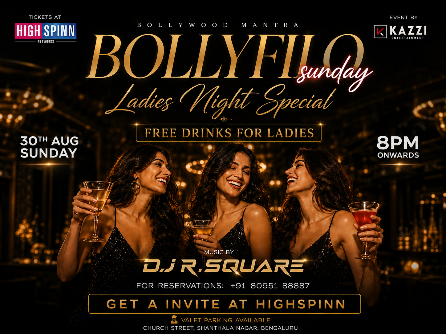 SUNDAY BOLLYWOOD LADIES NYT AT FLO CHURCH STREET