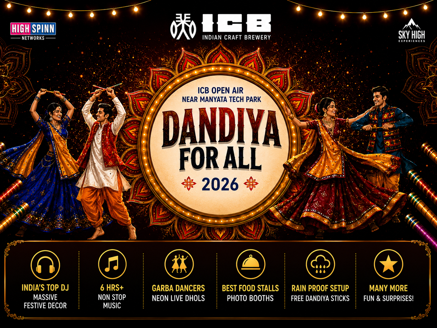 DANDIYA OPEN AIR AT ICB