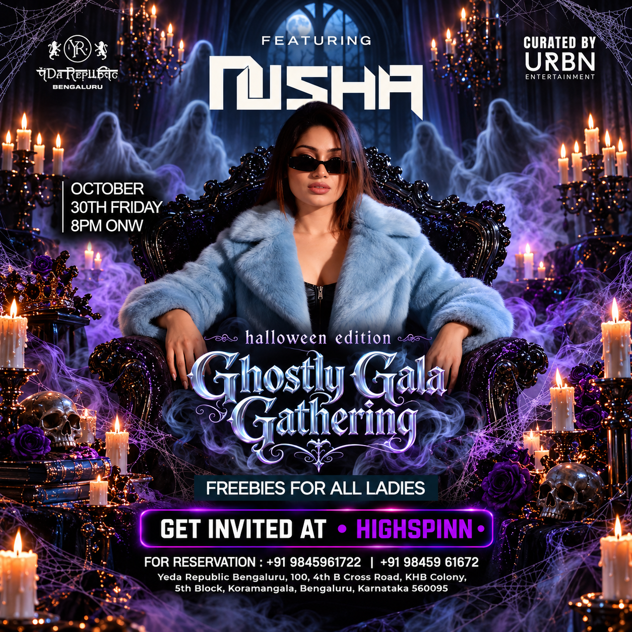 FRIDAY HALLOWEEN TREAT FT : NISHA AT YEDA CLUB