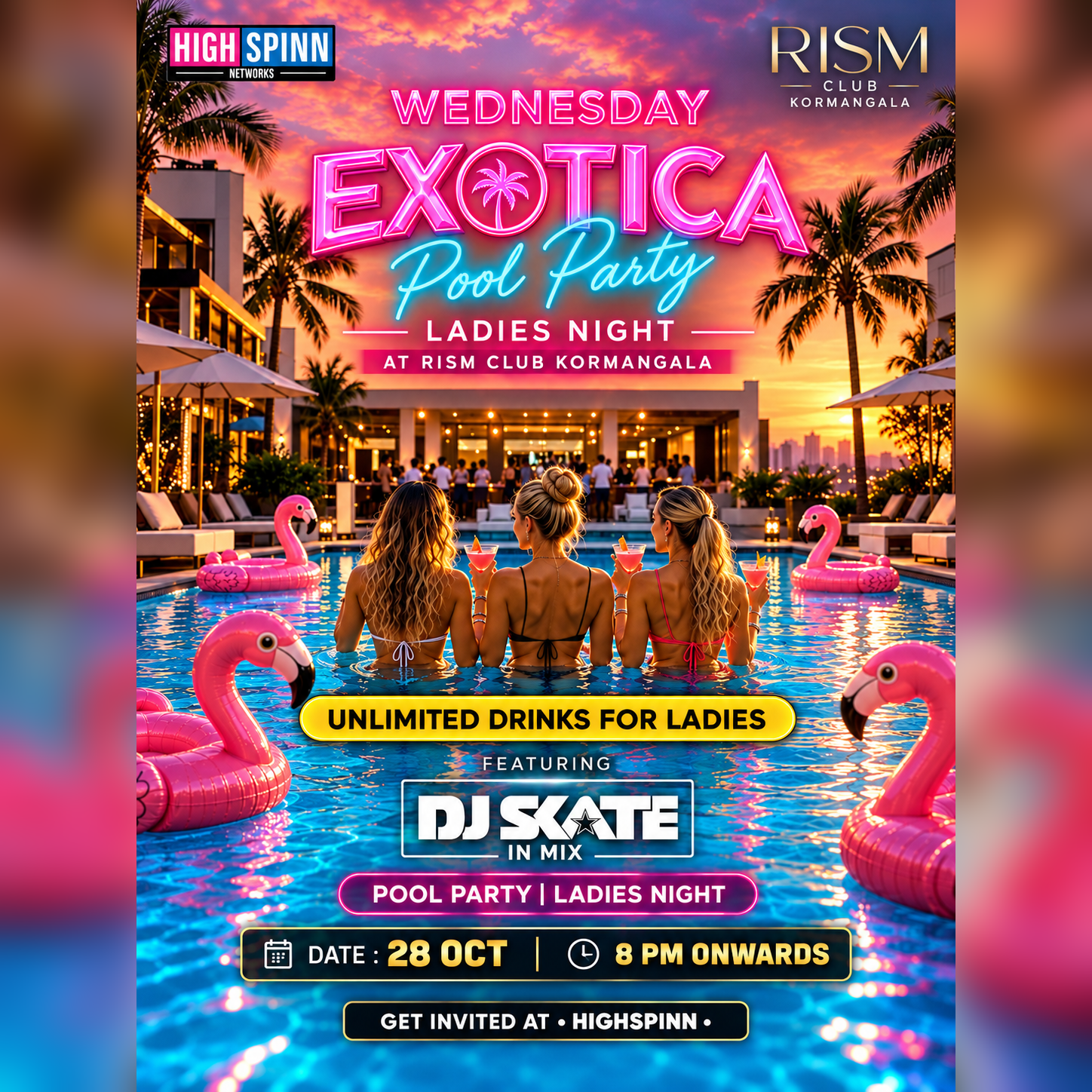 WEDNESDAY POOL PARTY LADIES NIGHT AT RISM
