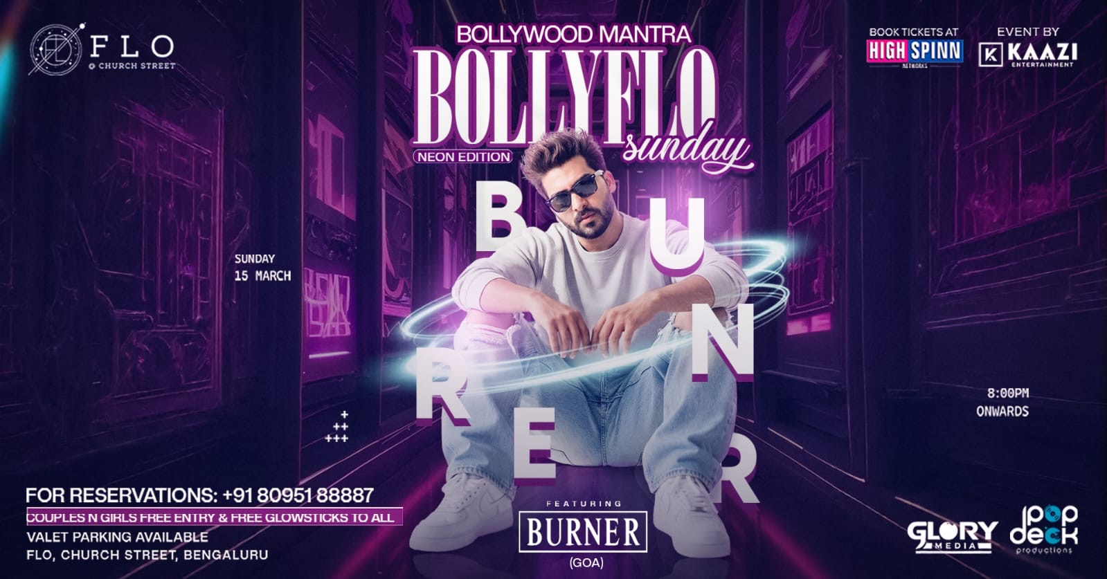 SUNDAY BOLLYWOOD MANTRA GLOW EDITION AT FLO CHURCH STREET