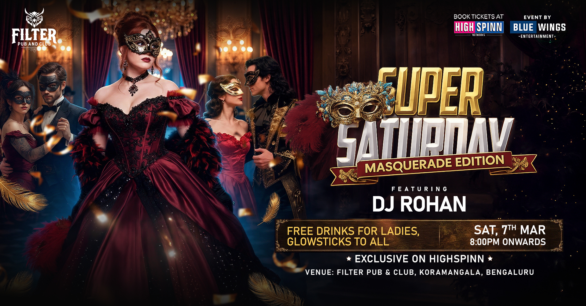 SUPER SATURDAY  BOLLYWOOD MASQUERADE PARTY AT FILTER CLUB