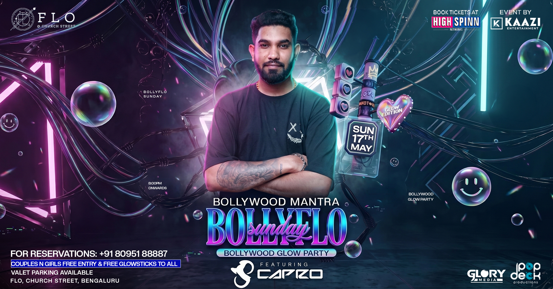 SUNDAY BOLLYWOOD PARTY  AT FLO CHURCH STREET 