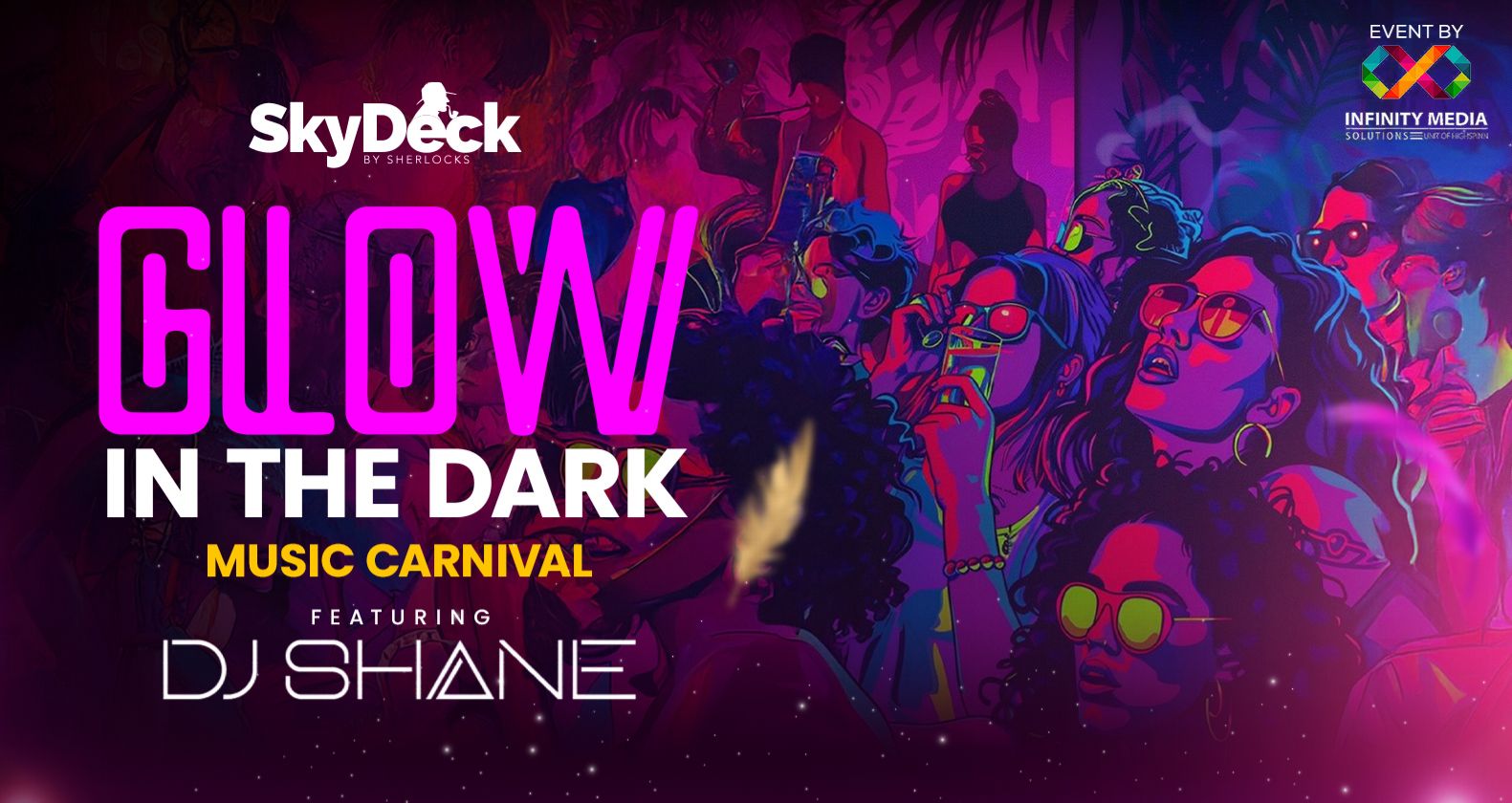 SATURDAY GLOW IN DARK CARNIVAL AT SKYDECK MG ROAD 